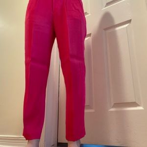 Gap Bright Pink Satin(like) pants